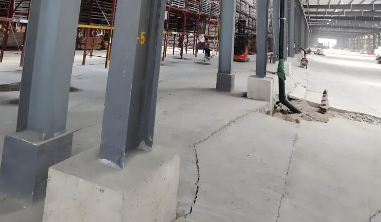 张掖厂房混凝土地面下沉原因及加固方案！